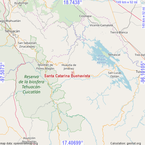 Santa Catarina Buenavista on map