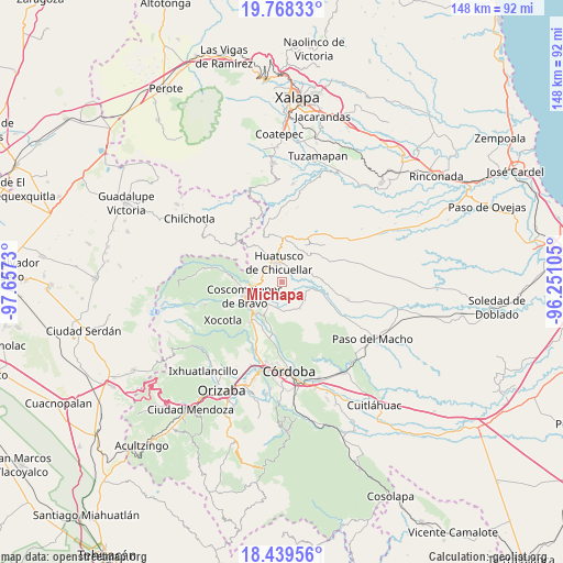Michapa on map
