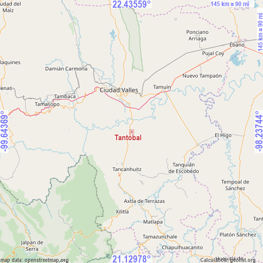 Tantóbal on map