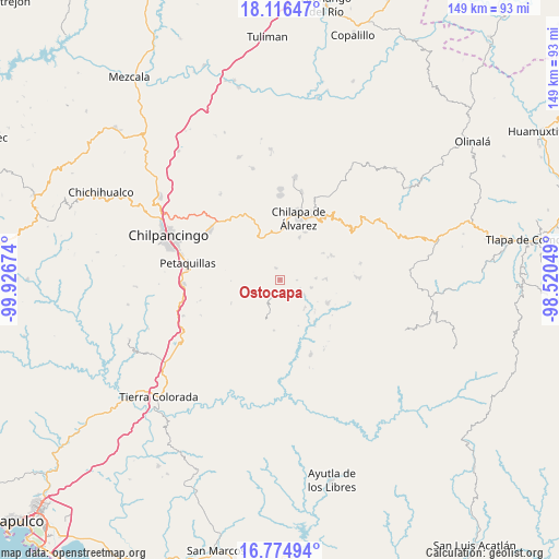 Ostocapa on map