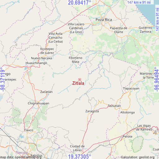 Zitlala on map