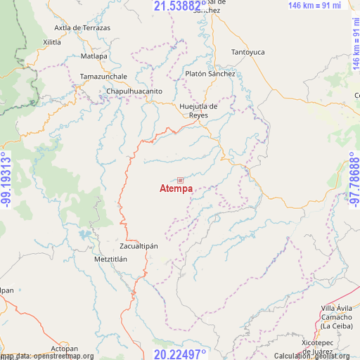 Atempa on map