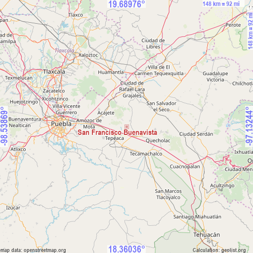 San Francisco Buenavista on map