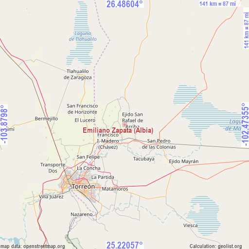 Emiliano Zapata (Albia) on map