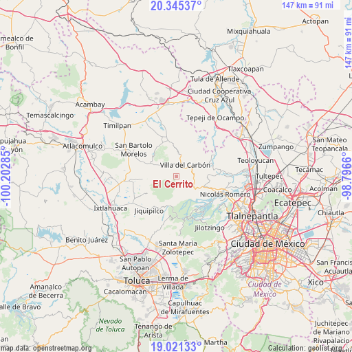 El Cerrito on map