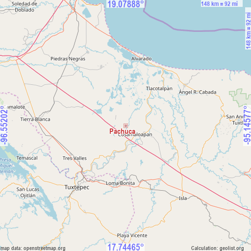 Pachuca on map