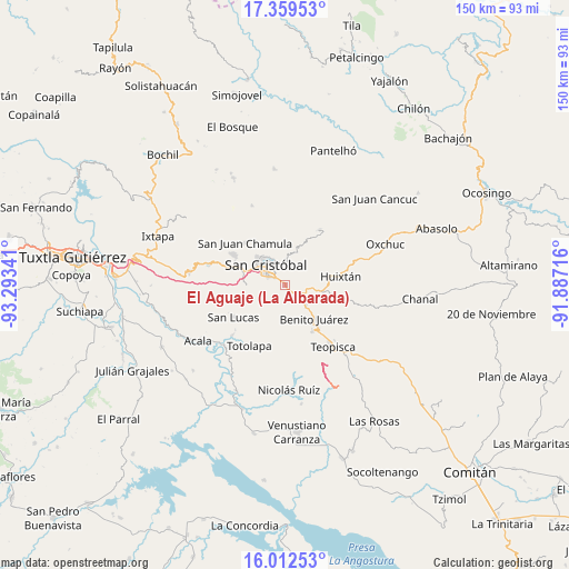 El Aguaje (La Albarada) on map