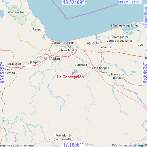 La Concepción on map