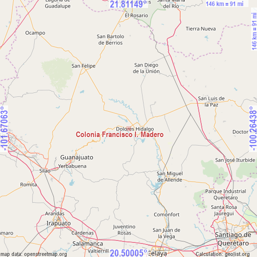 Colonia Francisco I. Madero on map