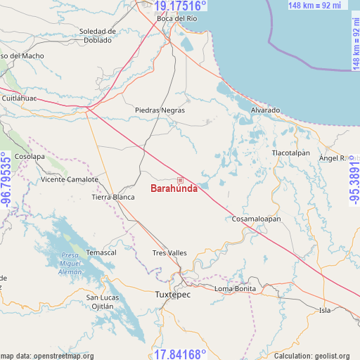 Barahúnda on map