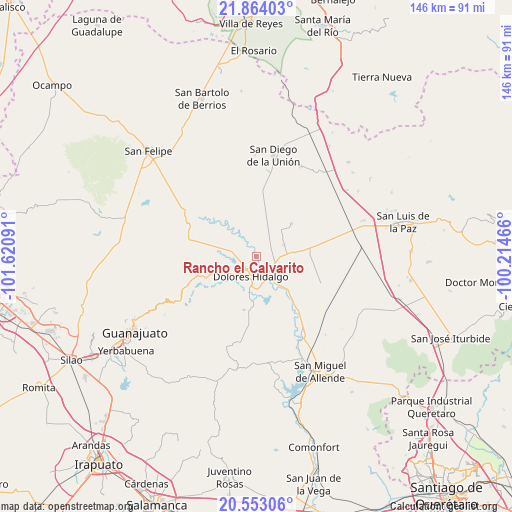 Rancho el Calvarito on map