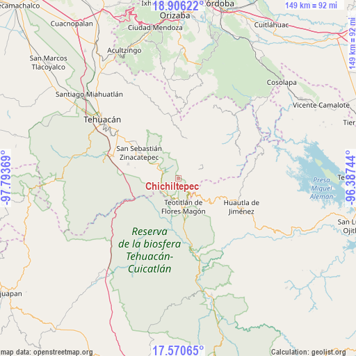 Chichiltepec on map