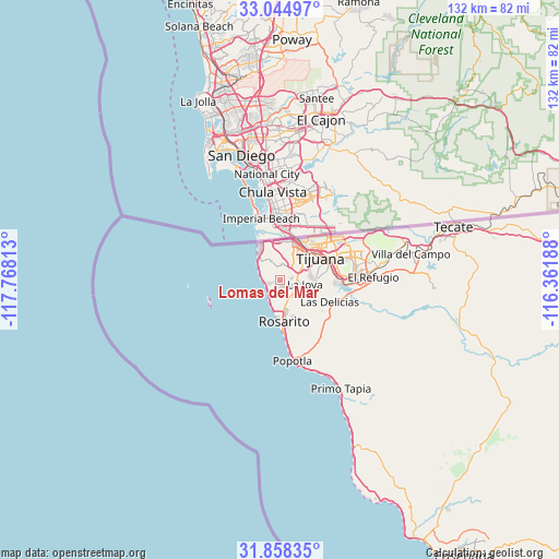 Lomas del Mar on map