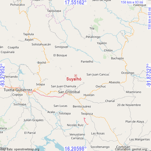 Suyalhó on map