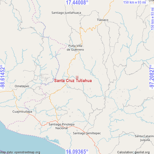 Santa Cruz Tutiahua on map