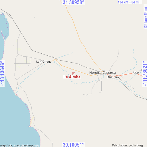 La Almita on map