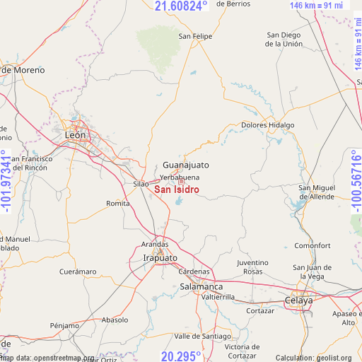 San Isidro on map