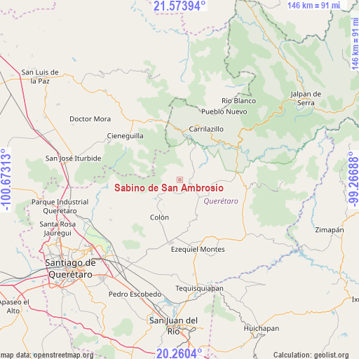 Sabino de San Ambrosio on map