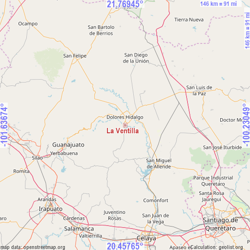 La Ventilla on map