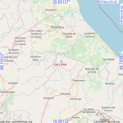 La Lima on map