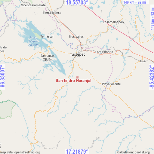 San Isidro Naranjal on map