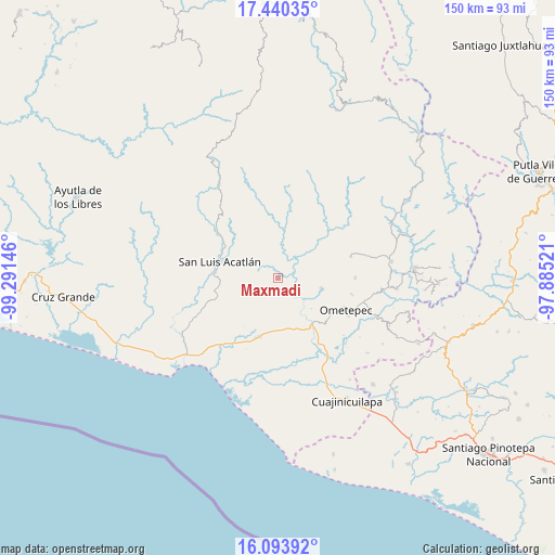 Maxmadi on map