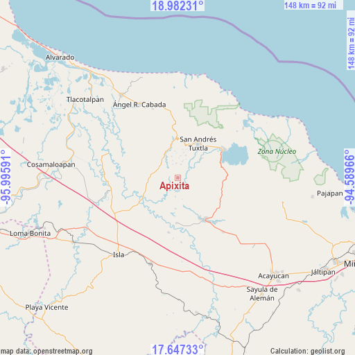 Apixita on map