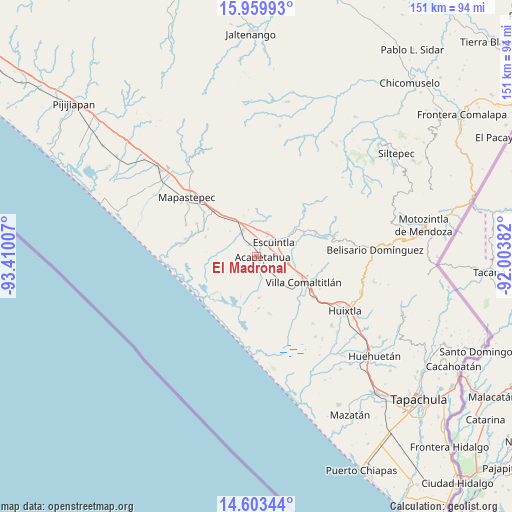 El Madronal on map