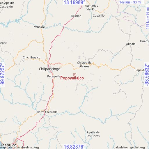 Popoyatlajco on map