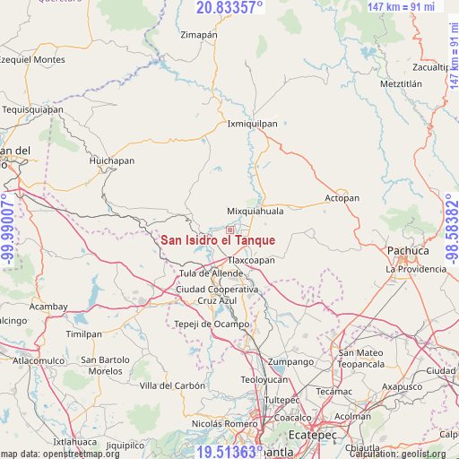 San Isidro el Tanque on map