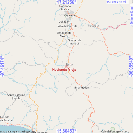 Hacienda Vieja on map
