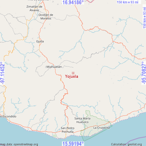 Yojuela on map