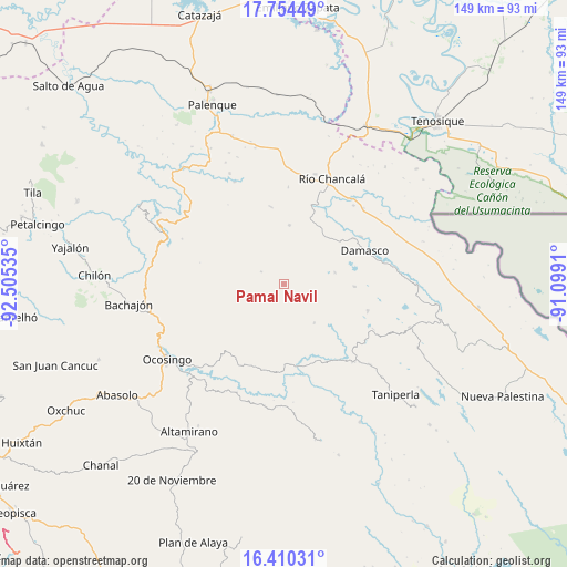 Pamal Navil on map