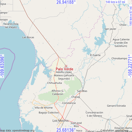 Palo Verde on map