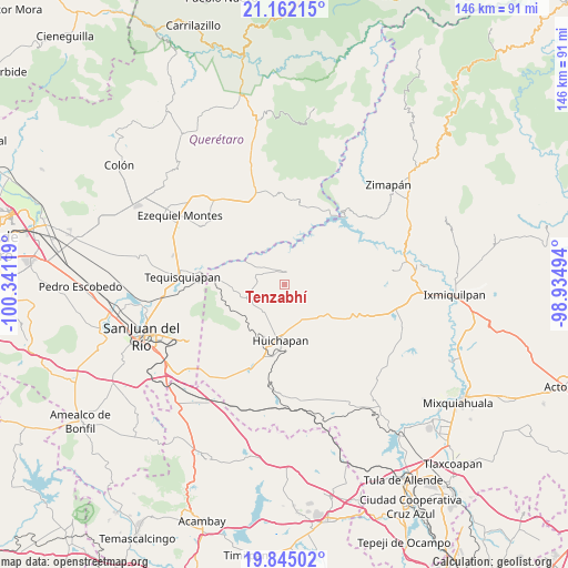 Tenzabhí on map