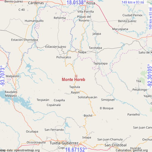 Monte Horeb on map
