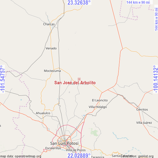 San José del Arbolito on map