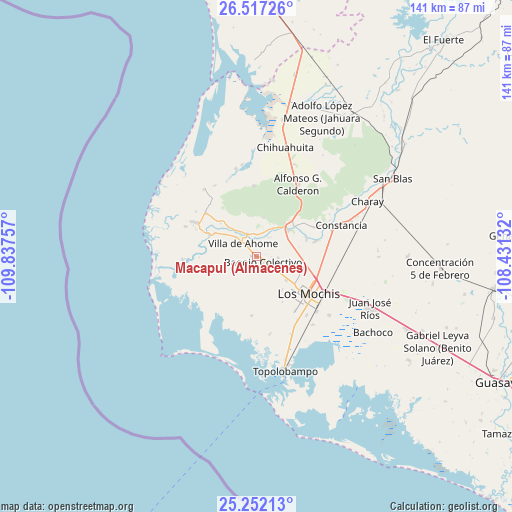 Macapul (Almacenes) on map