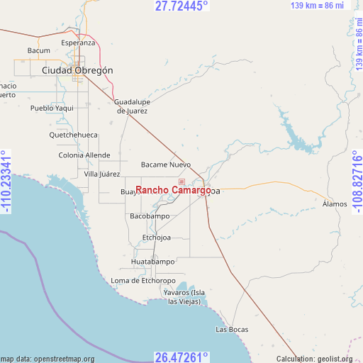 Rancho Camargo on map