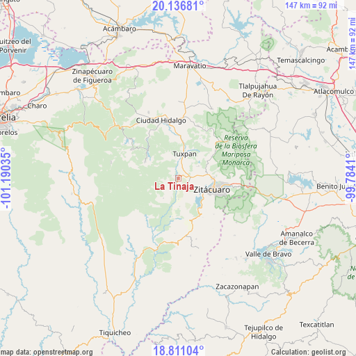 La Tinaja on map