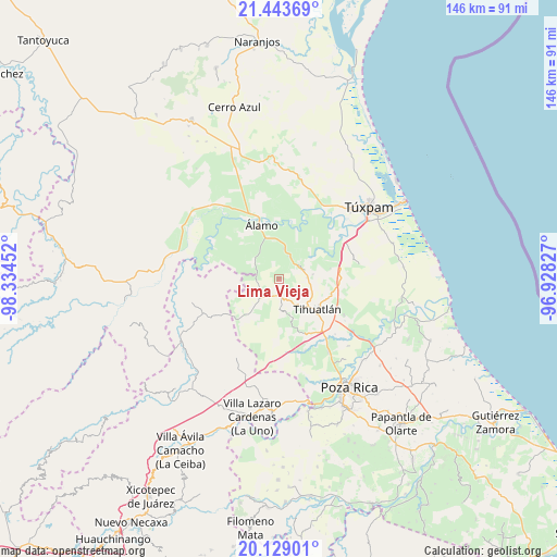 Lima Vieja on map