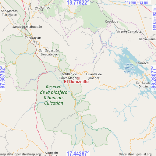 El Duraznillo on map