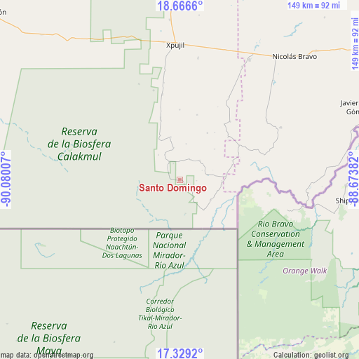 Santo Domingo on map