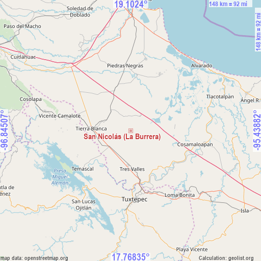 San Nicolás (La Burrera) on map