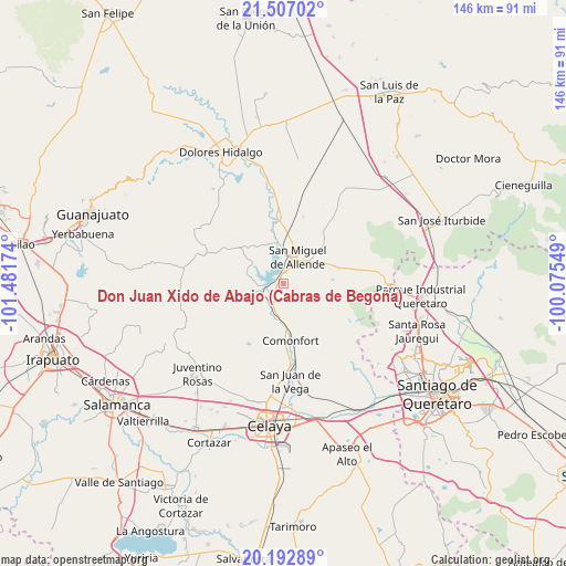 Don Juan Xido de Abajo (Cabras de Begoña) on map