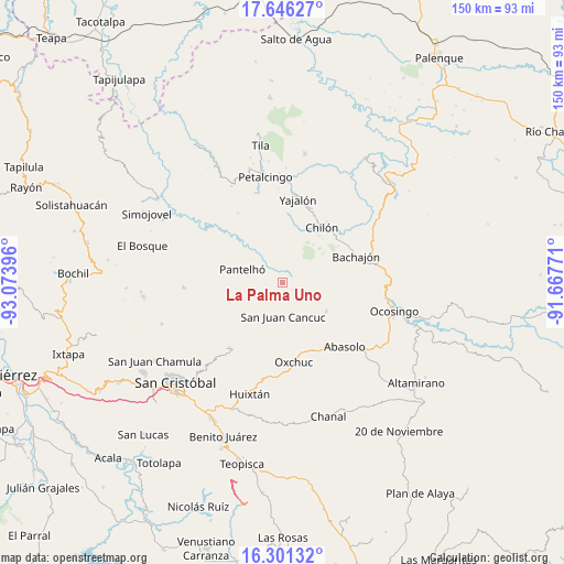 La Palma Uno on map