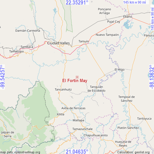 El Fortín May on map