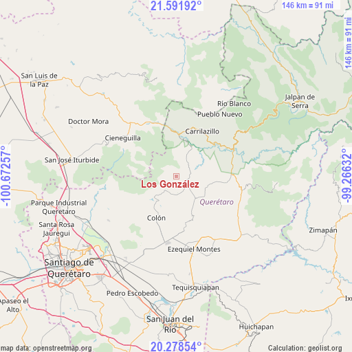 Los González on map