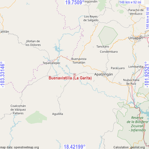 Buenavistilla (La Garita) on map