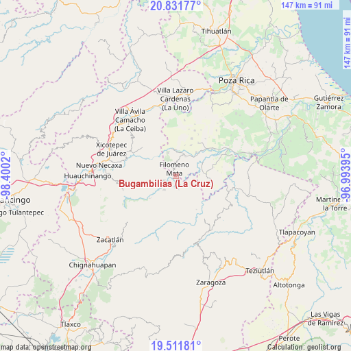 Bugambilias (La Cruz) on map